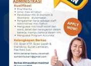 Lowongan Kerja Administrasi – CV Suma Tirta Kencana Manado