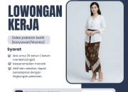 Lowongan Kerja Sales Pakaian Batik – Elvin Fashion (Mega Trade Center)