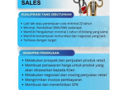 Lowongan Kerja Sales di PT Triguna Coolindo Persada (TCP) Manado