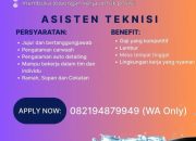 Lowongan Kerja Asisten Teknisi di Gorillaz Kairagi Manado 2026