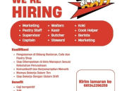 Lowongan Kerja Kong Kow Kitchen Manado Banyak Posisi Tersedia!