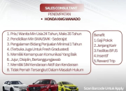 Lowongan Kerja Honda Kumala Group Manado: Posisi Sales Consultant