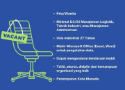 Lowongan Kerja Penerbit Erlangga Manado 2026: Posisi Staff Administrasi