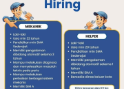 Lowongan Kerja Sanobar: Dicari Mekanik & Helper untuk Area Sulawesi