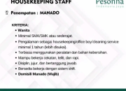 Lowongan Kerja Housekeeping Staff Pesonna Indonesia Jaya – Penempatan Manado