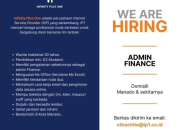 Lowongan Kerja Admin Finance di Infinity Plus One (IP1) Manado