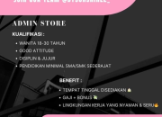 Lowongan Kerja Admin Store di @bysunshinee_ Malalayang