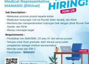 Lowongan Kerja Medical Representative Landsen Manado Terbaru