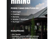 Lowongan Kerja Telaga Cempaka: Dibuka Posisi Manager hingga Barista