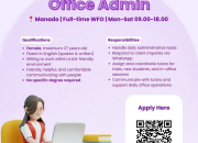 Lowongan Kerja Office Admin di HomeRun Learning Manado – Cek Kualifikasinya di Sini!