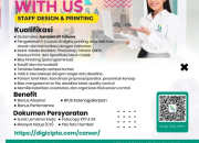 Lowongan Kerja Staff Design & Printing di Versa Design Studio Tahuna