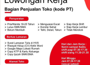 Lowongan Kerja Manado 2026: Bagian Penjualan Toko di ELDORADO (Kode PT)