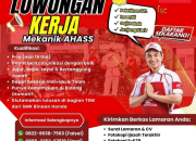 Lowongan Kerja Mekanik AHASS di Tridjaya Motor Paal Dua – Manado