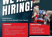 Lowongan Kerja Manado: Karir Retail di Under Armour Manado Town Square