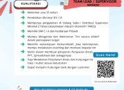 Lowongan Kerja Manado: Team Lead / Supervisor di Astra Otoparts Group