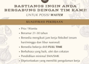 Lowongan Kerja Waiter Bastianos Manado – Bergabunglah dengan Tim Kami!