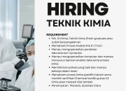 Lowongan Kerja Teknik Kimia di PT Maksima Asta Jaya (Penempatan Manado)