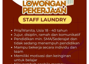Lowongan Kerja Staff Laundry di Inijo Laundry: Peluang Karier untuk Lulusan SMA