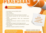 Lowongan Kerja Financial Advisor PT Tradepro 2026: Syarat dan Cara Daftar