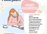 Lowongan Kerja Admin Marketing