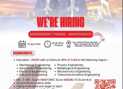 Lowongan Kerja Lion Group 2026: Management Trainee – Maintenance (Manado)