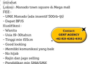 Lowongan Kerja SPG Reguler di Manado Town Square & Mega Mall – GENT Agency 2026