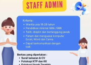 Lowongan Kerja Staff Admin di Toko Electronics Swiss Kairagi