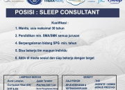 Lowongan Kerja Massindo Group: Bergabung sebagai Sleep Consultant