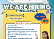 Lowongan Kerja Freelance Crew Event Garis Pelangi Playdate Manado