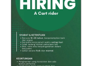 Lowongan Kerja Manado: Gabung Jadi Cart Rider Kopling