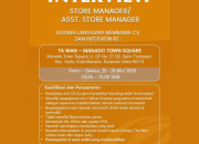 Walk In Interview Eatwell Culinary: Lowongan Kerja Store Manager & Asst. Store Manager di Manado