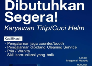 Lowongan Kerja Karyawan Babersih di Megamall Manado
