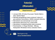 Lowongan Kerja Tanobel Group: Teknisi Penempatan Minahasa Utara (Manado)