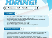 Lowongan Kerja Warehouse Staff Manado – Kiat Ananda Group
