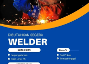 Lowongan Kerja Welder Terbaru PT Devin Jaya Karya Penempatan Marisa