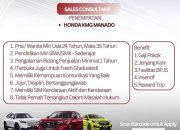 Lowongan Kerja Honda Kumala Group Manado