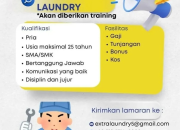 Lowongan Kerja Manado: Dicari Teknisi Mesin Laundry (Disediakan Kos & Training!)