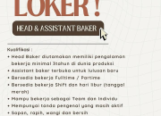 Lowongan Kerja Head & Assistant Baker di KOEL Bakery Cafe Coffee Space & IAM.Kopitiam Manado 2026