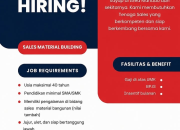 Lowongan Kerja Manado: Material Building Company Cari Tenaga Sales, Gaji di Atas UMK!
