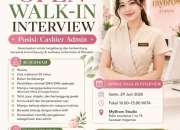 Lowongan Kerja Cashier Admin Manado 2026: Walk-In Interview MyBrow Studio