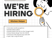 Lowongan Kerja Kitchen Helper Terbaru di KOEL Bakery Cafe & IAM Kopitiam