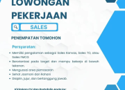 Lowongan Kerja Sales PT Dwikarya Mitra Pratama Penempatan Tomohon Terbaru
