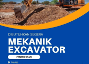 Lowongan Kerja Mekanik Excavator di PT Devin Jaya Karya (Penempatan Marisa)