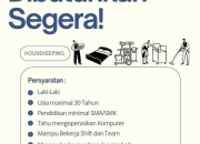 Lowongan Kerja Housekeeping di Bahu Bay Hotel (Dibutuhkan Segera!)