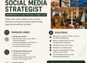 Lowongan Kerja Social Media Strategist Bumber Resto & Function Hall & Padel Club