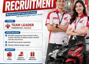 Lowongan Kerja Tunas Honda Manado (Dealer Resmi Motor Honda)