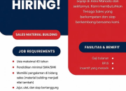 Lowongan Kerja Sales Material Building Manado