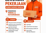 Lowongan Kerja Kurir Shopee Xpress Minsel & Kotamobagu