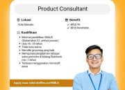 Lowongan Kerja Product Consultant Staffinc Penempatan Kota Manado