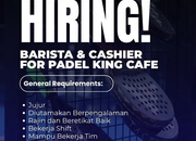 Lowongan Kerja Padel King Cafe Manado Terbaru